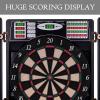 imageElectronic Dart Board LED Electric Digital Dart Boards for Adults with Cabinet with 12 Soft Tip Dartboard SetNew Design Dartboard