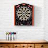 imageElectronic Dart Board Set Illuminated Electronic Soft Tip Dartboard with LED Sidelamp Laser Toe Line 34 Games with 350 Variations Digital Dartboard Set up to 8 Players 5 Levels BatteriesAdapterCLASSIC without side light