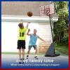 imageWINMAX Basketball Hoop Outdoor with 44 Inch Shatterproof Backboard and Larger Base Portable Basketball Hoop Goal System 49FT10FT Adjustable for YouthAdults in BackyardDrivewayPoolside