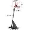 imageWINMAX Basketball Hoop Outdoor with 44 Inch Shatterproof Backboard and Larger Base Portable Basketball Hoop Goal System 49FT10FT Adjustable for YouthAdults in BackyardDrivewayPoolside