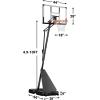 imageWINMAX Basketball Hoop Outdoor with Shatterproof Backboard and Larger Base Portable Basketball Hoop Goal System YouthAdults in BackyardDrivewayPoolside44 Backboard Deep Black