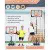 imageWINMAX Basketball Hoop Outdoor with Shatterproof Backboard and Larger Base Portable Basketball Hoop Goal System YouthAdults in BackyardDrivewayPoolside29 Backboard Orange