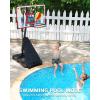 imageWINMAX Basketball Hoop Outdoor with Shatterproof Backboard and Larger Base Portable Basketball Hoop Goal System YouthAdults in BackyardDrivewayPoolside44 Backboard Red