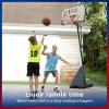 imageWINMAX Basketball Hoop Outdoor with Shatterproof Backboard and Larger Base Portable Basketball Hoop Goal System YouthAdults in BackyardDrivewayPoolside44 Backboard White