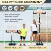 imageWINMAX Basketball Hoop Outdoor with Shatterproof Backboard and Larger Base Portable Basketball Hoop Goal System YouthAdults in BackyardDrivewayPoolside29 Backboard Black