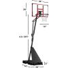 imageWINMAX Basketball Hoop Outdoor with Shatterproof Backboard and Larger Base Portable Basketball Hoop Goal System YouthAdults in BackyardDrivewayPoolside44 Backboard Red
