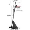 imageWINMAX Basketball Hoop Outdoor with Shatterproof Backboard and Larger Base Portable Basketball Hoop Goal System YouthAdults in BackyardDrivewayPoolside44 Backboard White