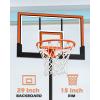 imageWINMAX Basketball Hoop Outdoor with Shatterproof Backboard and Larger Base Portable Basketball Hoop Goal System YouthAdults in BackyardDrivewayPoolside29 Backboard Orange