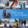 imageWINMAX Crampons for Shoes Traction Cleats Ice Snow Grips with 19 Stainless Steel Spikes Shoe Talons Anti  Slip Boots Spikes for Walking Jogging Climbing and HikingBlack