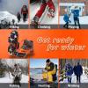 imageWINMAX Crampons for Shoes Traction Cleats Ice Snow Grips with 19 Stainless Steel Spikes Shoe Talons Anti  Slip Boots Spikes for Walking Jogging Climbing and HikingOrange