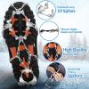 imageWINMAX Crampons for Shoes Traction Cleats Ice Snow Grips with 19 Stainless Steel Spikes Shoe Talons Anti  Slip Boots Spikes for Walking Jogging Climbing and HikingBlack