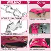imageWINMAX Crampons for Shoes Traction Cleats Ice Snow Grips with 19 Stainless Steel Spikes Shoe Talons Anti  Slip Boots Spikes for Walking Jogging Climbing and HikingRed
