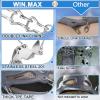imageWINMAX Crampons for Shoes Traction Cleats Ice Snow Grips with 19 Stainless Steel Spikes Shoe Talons Anti  Slip Boots Spikes for Walking Jogging Climbing and HikingGrey