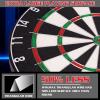 imageWINMAX Dart Board  Bristle Steel Tip Dartboard Dart Boards for Adults Bristle Steel Tip Dartboard Set with 12 Darts Metal TipNEW