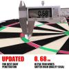 imageWINMAX Dart Board  Bristle Steel Tip Dartboard Dart Boards for Adults Bristle Steel Tip Dartboard Set with 12 Darts Metal TipTOP