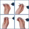 imageWINMAX Darts Metal Tip Set  90 Tungsten Steel Tip Darts Set Professional 202223242628 Grams Pro Dart Set with Extra 3 FlightsSteel Darts Blue