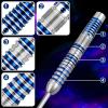 imageWINMAX Darts Metal Tip Set  90 Tungsten Steel Tip Darts Set Professional 202223242628 Grams Pro Dart Set with Extra 3 FlightsSteel Darts Blue