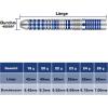imageWINMAX Darts Metal Tip Set  90 Tungsten Steel Tip Darts Set Professional 202223242628 Grams Pro Dart Set with Extra 3 FlightsSteel Darts Blue
