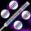 imageWINMAX Darts Metal Tip Set  90 Tungsten Steel Tip Darts Set Professional 202223242628 Grams Pro Dart Set with Extra 3 FlightsSteel Darts Purple