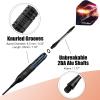imageWINMAX Darts Plastic Tip  Soft Tip Darts Set  12 Pcs 18 Gram with 100 Extra Dart Tips 12 Flights Flight Protectors and Wrench for Electronic Dart Boardblack with colored lines