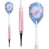 imageWINMAX Darts Plastic Tip  Soft Tip Darts Set  12 Pcs 18 Gram with 100 Extra Dart Tips 12 Flights Flight Protectors and Wrench for Electronic Dart Boardpinksilverblackrainbow