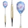 imageWINMAX Darts Plastic Tip  Soft Tip Darts Set  12 Pcs 18 Gram with 100 Extra Dart Tips 12 Flights Flight Protectors and Wrench for Electronic Dart Boardgoldensilverblackrainbow