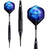 imageWINMAX Darts Plastic Tip  Soft Tip Darts Set  12 Pcs 18 Gram with 100 Extra Dart Tips 12 Flights Flight Protectors and Wrench for Electronic Dart Boardsilver and black