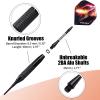 imageWINMAX Darts Plastic Tip  Soft Tip Darts Set  12 Pcs 18 Gram with 100 Extra Dart Tips 12 Flights Flight Protectors and Wrench for Electronic Dart Boardsilver and black