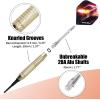 imageWINMAX Darts Plastic Tip  Soft Tip Darts Set  12 Pcs 18 Gram with 100 Extra Dart Tips 12 Flights Flight Protectors and Wrench for Electronic Dart Boardgoldensilverblackrainbow
