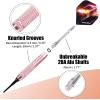 imageWINMAX Darts Plastic Tip  Soft Tip Darts Set  12 Pcs 18 Gram with 100 Extra Dart Tips 12 Flights Flight Protectors and Wrench for Electronic Dart Boardpinksilverblackrainbow