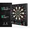 imageWINMAX Electronic Dart Board LED Display Automatic Scoring Dartboard Sets for Adults with 12 Darts 100 Soft Tips Dart Board Electronic Scoreboard Power Adapter Outdoor up to 8 Playerselectronic dartboard