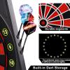 imageWINMAX Electronic Dart Board LED Display Automatic Scoring Dartboard Sets for Adults with 12 Darts 100 Soft Tips Dart Board Electronic Scoreboard Power Adapter Outdoor up to 8 Playersdartboard with light