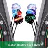 imageWINMAX Electronic Dart Board LED Display Automatic Scoring Dartboard Sets for Adults with 12 Darts 100 Soft Tips Dart Board Electronic Scoreboard Power Adapter Outdoor up to 8 Playerselectronic dartboard