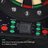 imageWINMAX Electronic Dart Board LED Display Automatic Scoring Dartboard Sets for Adults with 12 Darts 100 Soft Tips Dart Board Electronic Scoreboard Power Adapter Outdoor up to 8 Playerselectronic dartboard