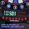 imageWINMAX Electronic Dart Board Soft Tip Dartboard Set LED Displays 3 Languages with 12 Darts 100 Tips Power AdapterBLUEWHITE WITH LIGHTS