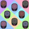 imageWINMAX Electronic Dart Board Soft Tip Dartboard Set LED Displays 3 Languages with 12 Darts 100 Tips Power AdapterREDBLACK