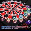 imageWINMAX Electronic Dart Board Soft Tip Dartboard Set LED Displays 3 Languages with 12 Darts 100 Tips Power AdapterREDBLACK WITH LIGHTS