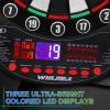 imageWINMAX Electronic Dart Board Soft Tip Dartboard Set LED Displays 3 Languages with 12 Darts 100 Tips Power AdapterREDGREEN
