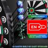 imageWINMAX Electronic Dart Board Soft Tip Dartboard Set LED Displays 3 Languages with 12 Darts 100 Tips Power AdapterREDGREEN