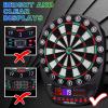 imageWINMAX Electronic Dart Board Soft Tip Dartboard Set LED Displays 3 Languages with 12 Darts 100 Tips Power AdapterREDGREEN