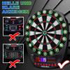 imageWINMAX Electronic Dart Board Soft Tip Dartboard Set LED Displays 3 Languges with 12 Darts 100 Tips Power Adapter Classic