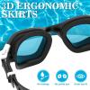 imageWINMAX Polarized Swimming Goggles Swim Pool Goggles Anti Fog Anti UV No Leakage Clear Vision for Men Women Adults TeenagersBlackwhiteGolden Polarized Mirrored Lens