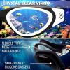 imageWINMAX Polarized Swimming Goggles Swim Pool Goggles Anti Fog Anti UV No Leakage Clear Vision for Men Women Adults TeenagersBlackwhiteNonpolarized Clear Lens