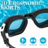 imageWINMAX Polarized Swimming Goggles Swim Pool Goggles Anti Fog Anti UV No Leakage Clear Vision for Men Women Adults TeenagersBlackwhiteRed Polarized Mirrored Lens