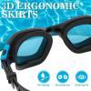 imageWINMAX Polarized Swimming Goggles Swim Pool Goggles Anti Fog Anti UV No Leakage Clear Vision for Men Women Adults TeenagersBlueblackBlue Polarized Mirrored Lens