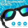 imageWINMAX Polarized Swimming Goggles Swim Pool Goggles Anti Fog Anti UV No Leakage Clear Vision for Men Women Adults TeenagersPcall BlackNonpolarized Mirrored Golden Lens