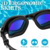 imageWINMAX Polarized Swimming Goggles Swim Pool Goggles Anti Fog Anti UV No Leakage Clear Vision for Men Women Adults TeenagersPcall BlackNonpolarized Mirrored Blue Lens