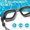 imageWINMAX Polarized Swimming Goggles Swim Pool Goggles Anti Fog Anti UV No Leakage Clear Vision for Men Women Adults TeenagersTransparent BlackwhiteNonpolarizedClear Lens