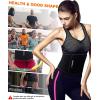 imageWaist Trimmer BeltAdjustable Waist Sauna Sweat Training Belt for Women Men Black Black M