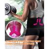 imageWaist Trimmer BeltAdjustable Waist Sauna Sweat Training Belt for Women Men Black Black M